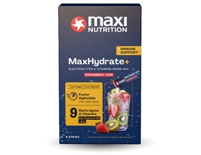 Elektrolyty s vitamínmi pre imunitu, príchuť jahoda-kivi 128 g (8×16 g)