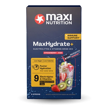 Elektrolyty s vitamínmi pre imunitu, príchuť jahoda-kivi 128 g (8×16 g)