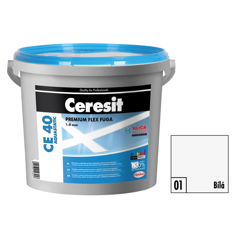 E-shop Hmota škárovacia Ceresit CE 40 Aquastatic 5 kg biela