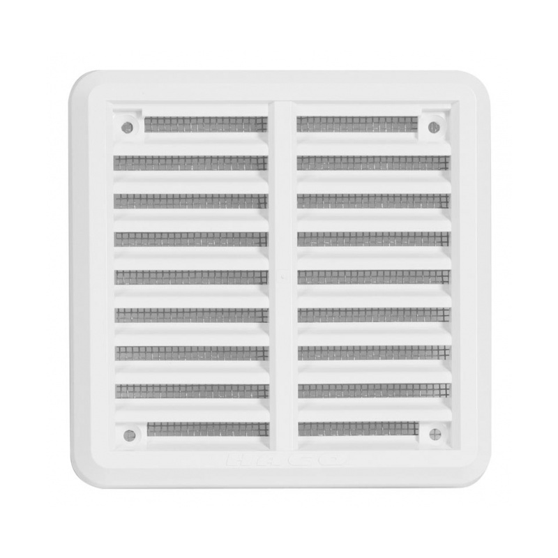 Mriežka vetracia Haco 100×100 mm biela