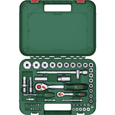 Súprava hlavíc s račňami 1/2" + 1/4"