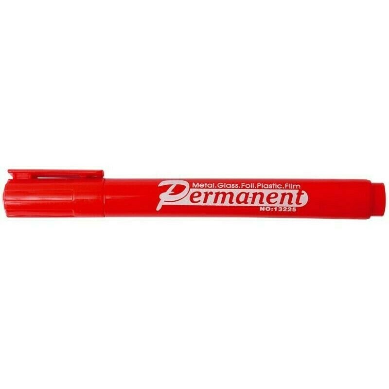 E-shop Červený liehový popisovač s guľatým hrotom