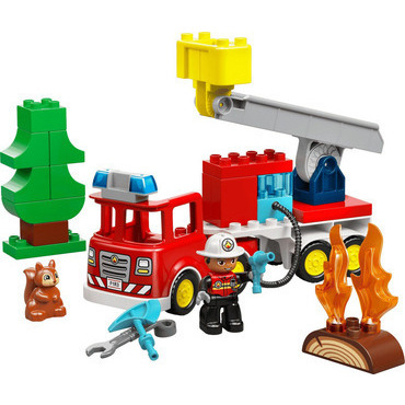 LEGO® DUPLO® – Hasičské auto s hadicou a hasičom