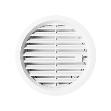 Vetracia mriežka kruh uzatvárateľná 125 mm biela