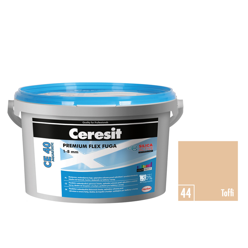 Hmota škárovacia Ceresit CE 40 Aquastatic 2 kg Toffi