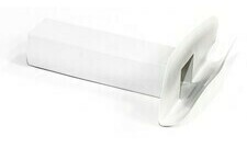 Strešný rohový vtok PVC hranatý 100x100/500 mm (šedý)