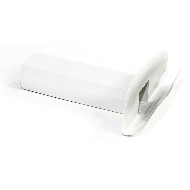 Strešný rohový vtok PVC hranatý 65x100/500 mm (šedý)