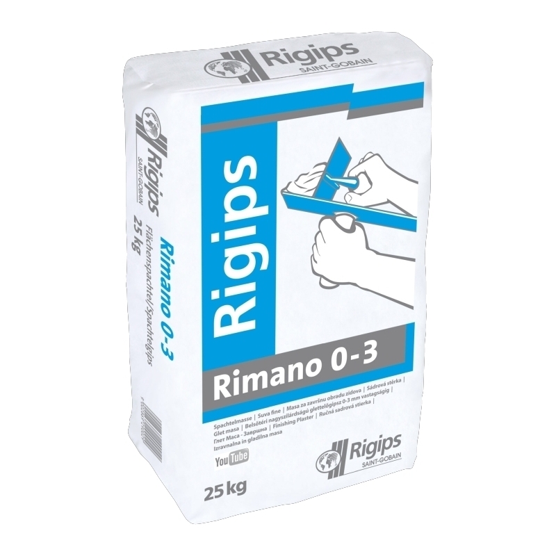 E-shop Stierka sadrová Rigips Rimano 0–3 25 kg