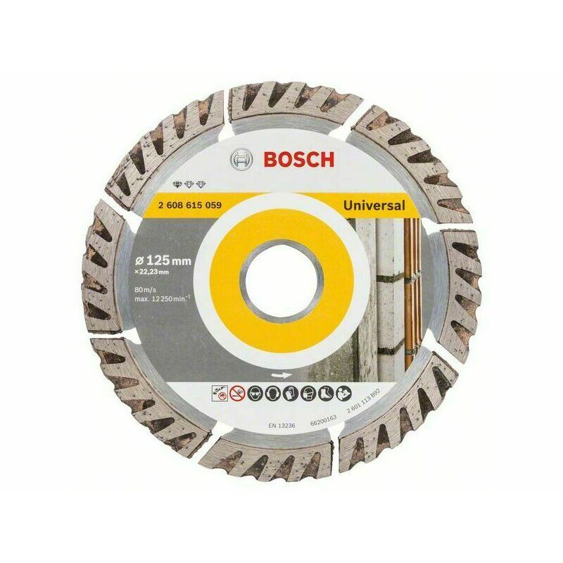 Univerzálny diamantový rezací kotúč Bosch DIA Standard for Universal, priemer 125 mm