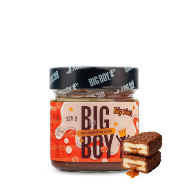 BIG BOY® Big King – Krém s lieskovými orechmi s mliekom a karamelom, so sladidlom 220g