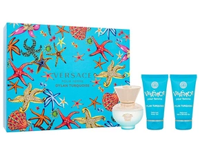 Versace Dylan Turquoise Pour Femme EDT 50 ml + telové mlieko 50 ml + sprchový gél 50 ml