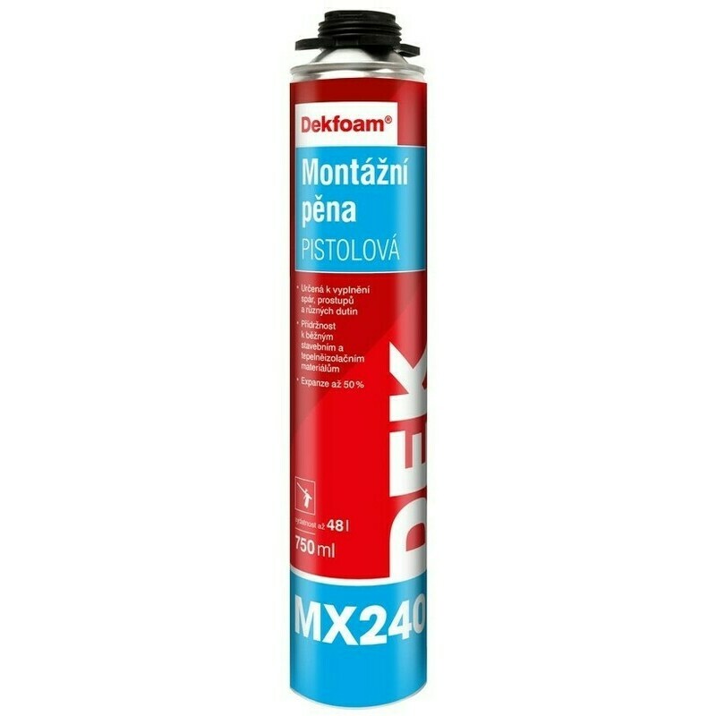 E-shop Pena montážna DEKFOAM MX240 pištoľová 750 ml