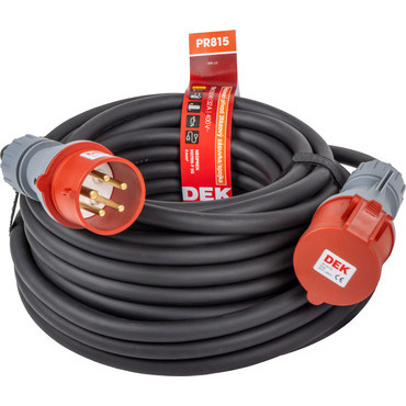 Kábel predlžovací neoprénový spojka DEK PR815 15 m 4 mm2 IP 44
