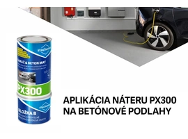 Návod na aplikáciu náteru PX300 na betónové podlahy