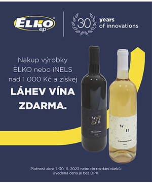 ELKO EP: láhev vína zdarma