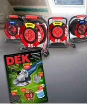 DEK prodlužovací přívod na bubnu s pevným středem: Spolehlivý pomocník na stavbě, v dílně i na zahradě