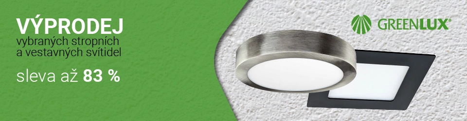 GREENLUX | Výprodej až 83 %