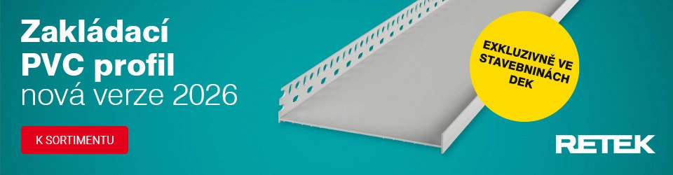 Zakládací PVC profil Retek