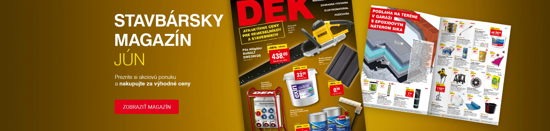 Je tu Stavbársky magazín DEK s júnovou ponukou