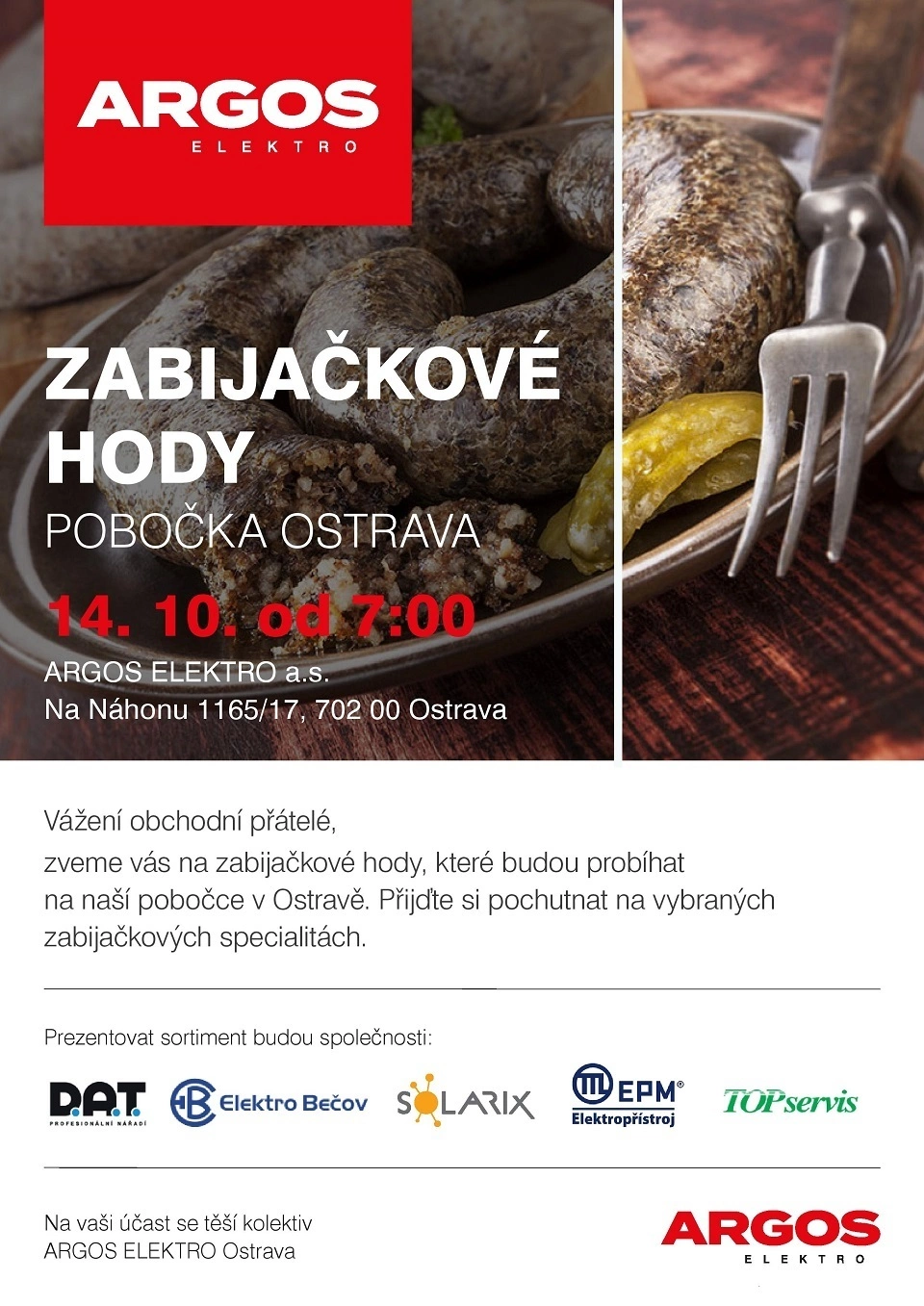 Zabijačkové hody 14.10. OSTRAVA