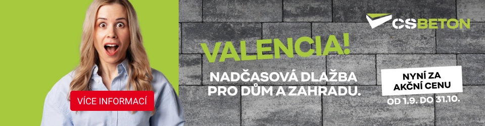 Nadčasová dlažba CS Beton VALENCIA