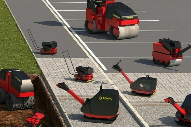 Hutnění dlážděných ploch