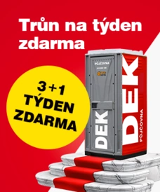 Mobilní toalety od Stavebnin DEK na 1 týden zdarma