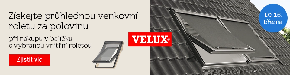 VELUX venkovní roleta za polovinu