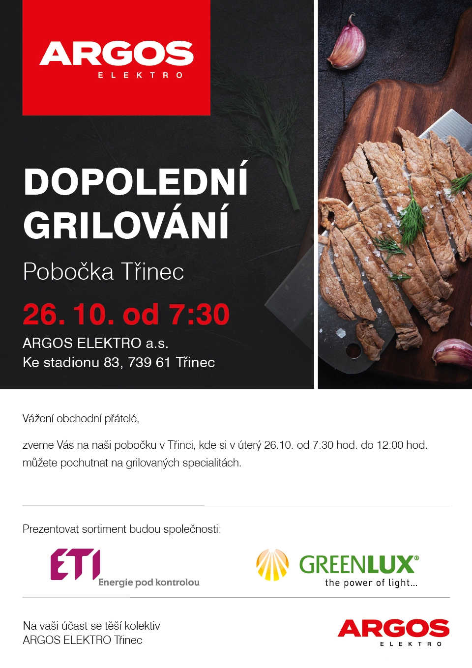 Dopolední grilování 26.10. TŘINEC