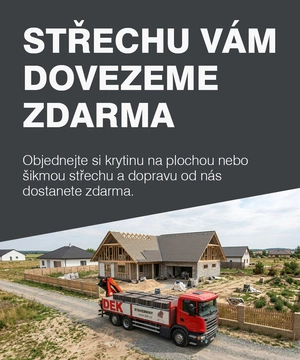 Střechu vám dovezeme zdarma