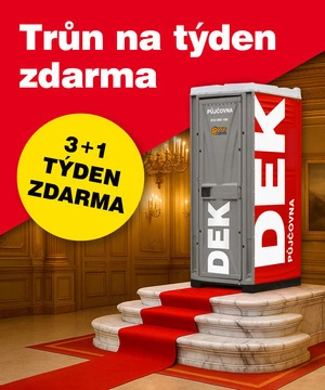 Výhodný pronájem mobilních toalet