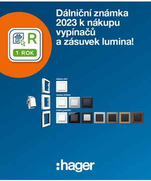 Hager - dálniční známka 2023