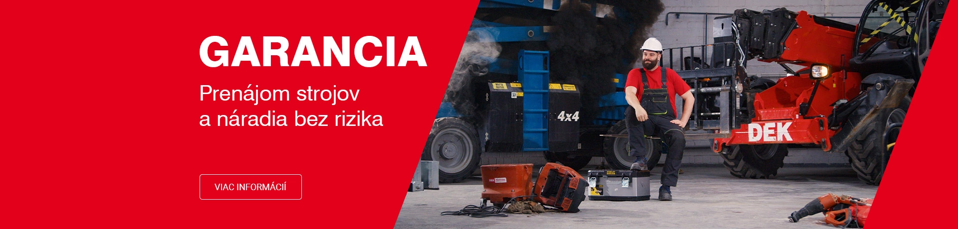 Garancia – Požičiavajte si stroje bez rizika