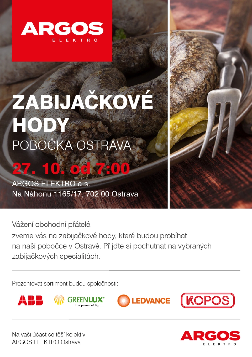 Zabijačkové hody 27.10. OSTRAVA