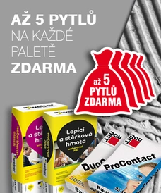 Až 5 pytlů na každé paletě zdarma