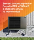Servis a vzdálená správa tepelných čerpadel DEK MONO AIR