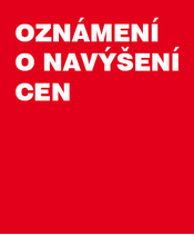 Navýšení cen produktů