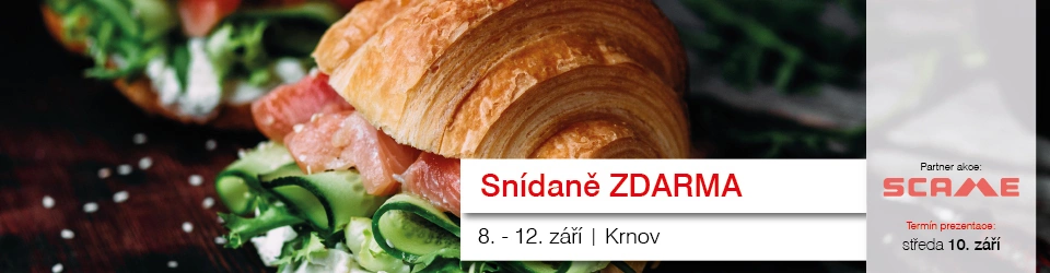 Krnov - snídaně Scame