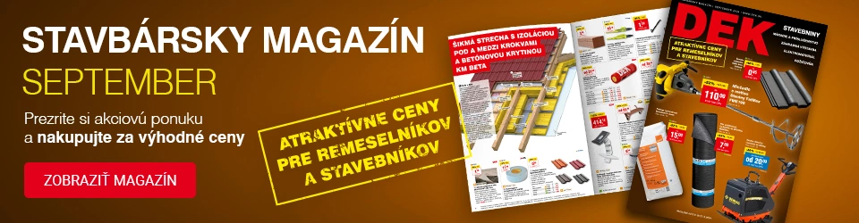 Septembrový Stavbársky magazín DEK