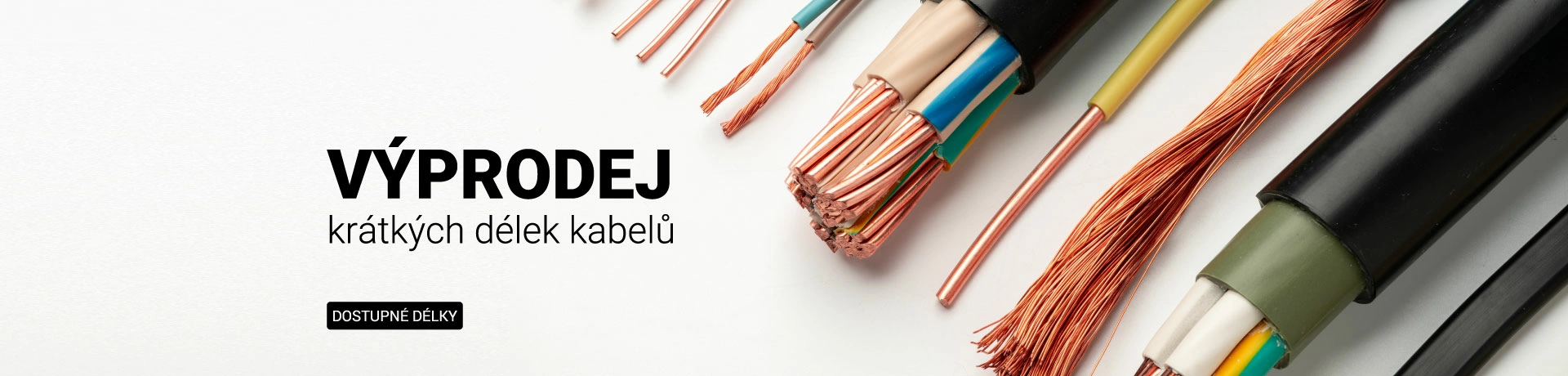 VÝPRODEJ krátkých délek kabelů