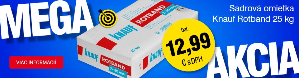 MEGA AKCIE - sadrová omietka Knauf Rotband