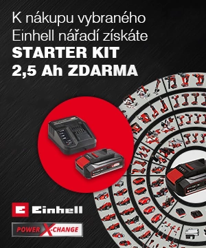 Startovací set Einhell k vybranému nářadí zdarma