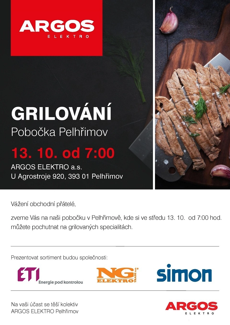 Grilování 13.10. PELHŘIMOV