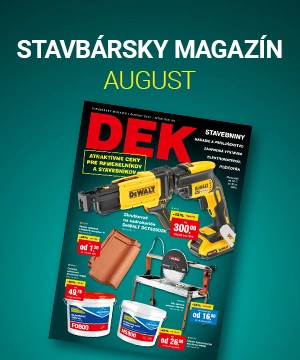 Augustový Stavbársky magazín DEK je tu