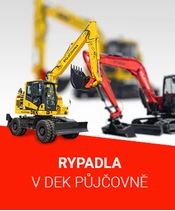 Rypadla v půjčovnách Stavebnin DEK