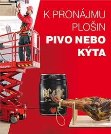 Získejte k pronájmu plošin kýtu a pivo jako DÁREK
