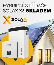 Hybridní střídače SOLAX X3 4. generace a baterie T58