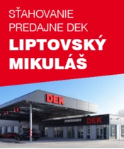 Sťahovanie pobočky DEK Liptovský Mikuláš