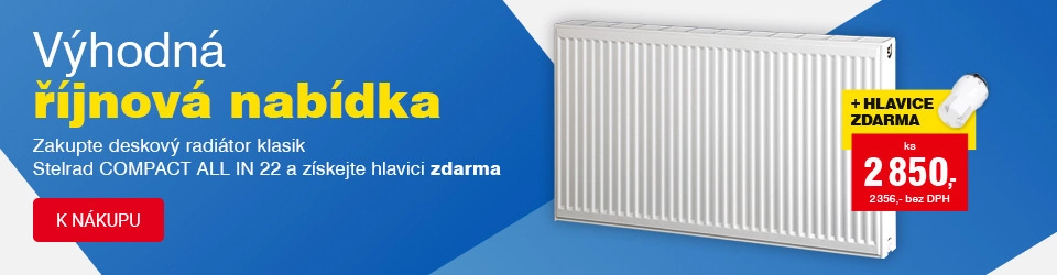 Výhodná říjnová nabídka Stelrad COMPACT ALL IN 22