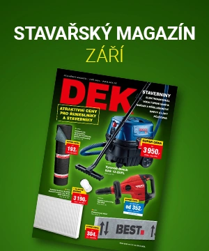 Stavařský magazín DEK je tady